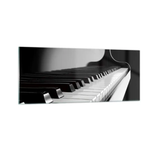 Impression sur verre - Image sur verre - Harmonie des formes et des couleurs - 100x40 cm