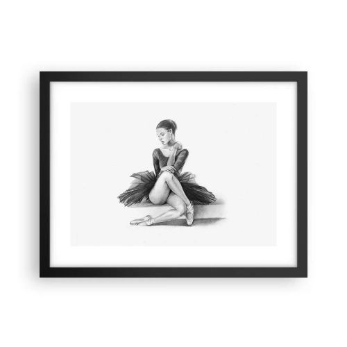 Affiche dans un cadre noir - Poster - Envoutée par la danse - 40x30 cm