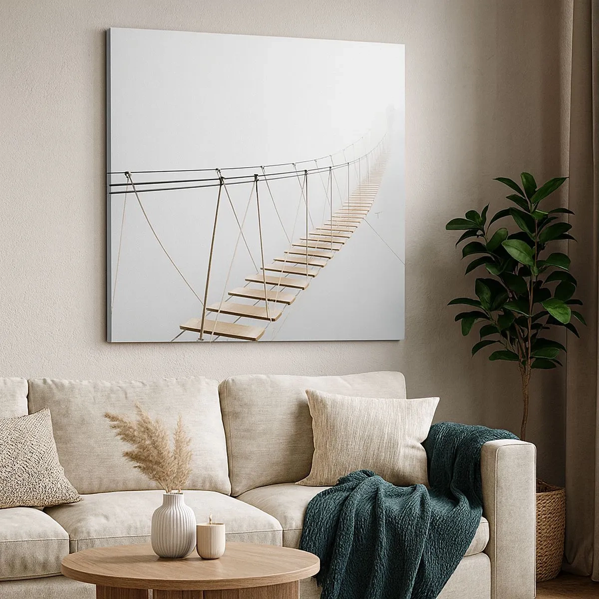 Impression sur toile - Image sur toile - Où cela va-t-il te mener? - 30x30 cm