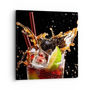 Impression sur toile - Image sur toile - Joie et énergie des couleurs - 30x30 cm