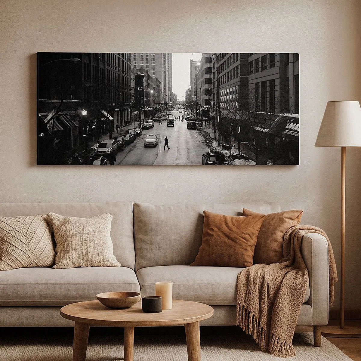 Impression sur toile - Image sur toile - Un autre jour comme tous les autres jours - 100x40 cm