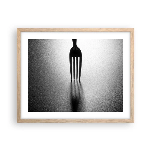 Affiche dans un chêne clair - Poster - Lumière et ombre - 50x40 cm