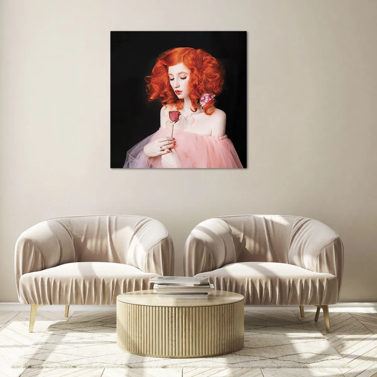 Impression sur verre - Image sur verre - De style baroque - 40x40 cm