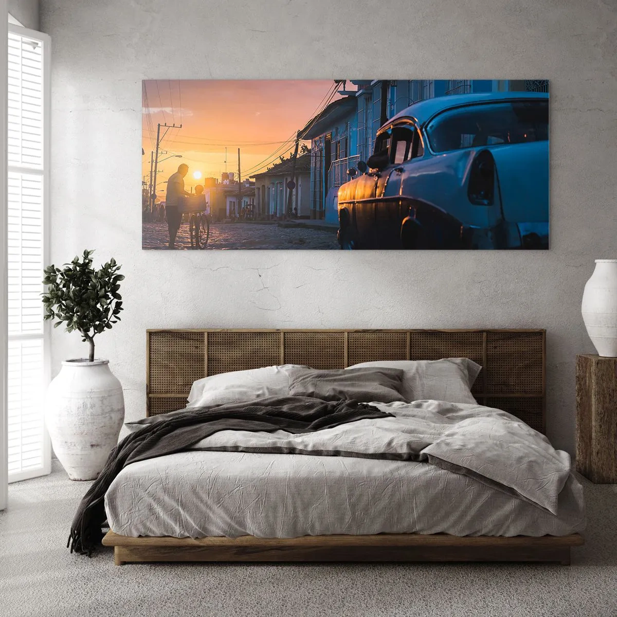 Impression sur verre - Image sur verre - Ici, le temps ralentit - 100x40 cm