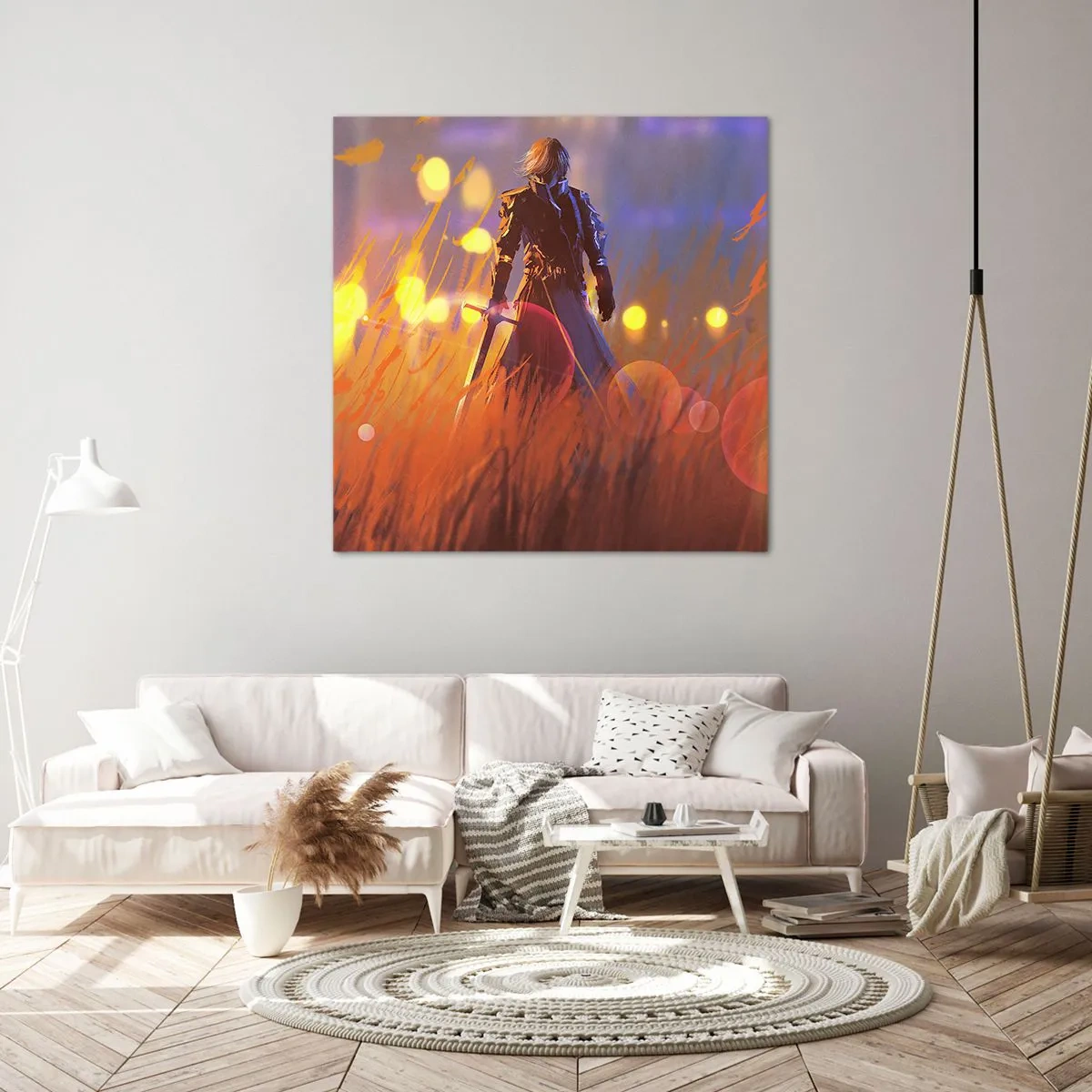 Impression sur toile - Image sur toile - Chevalier errant - 60x60 cm