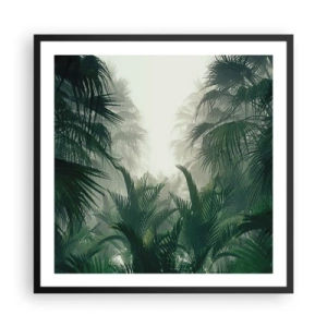 Affiche dans un cadre noir - Poster - Secret tropical - 60x60 cm