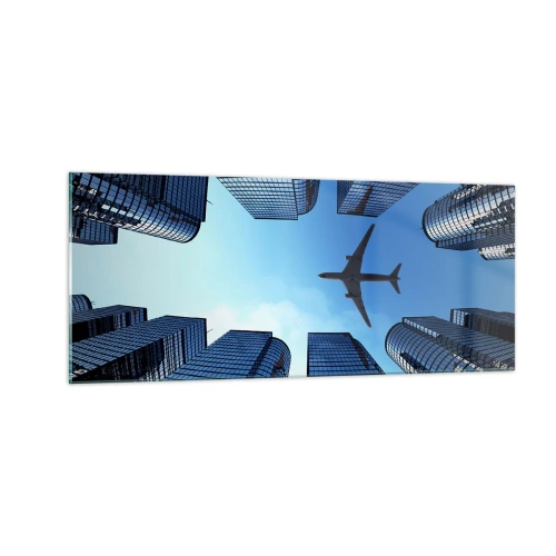 Impression sur verre - Image sur verre - La vue depuis le ravin de verre - 100x40 cm