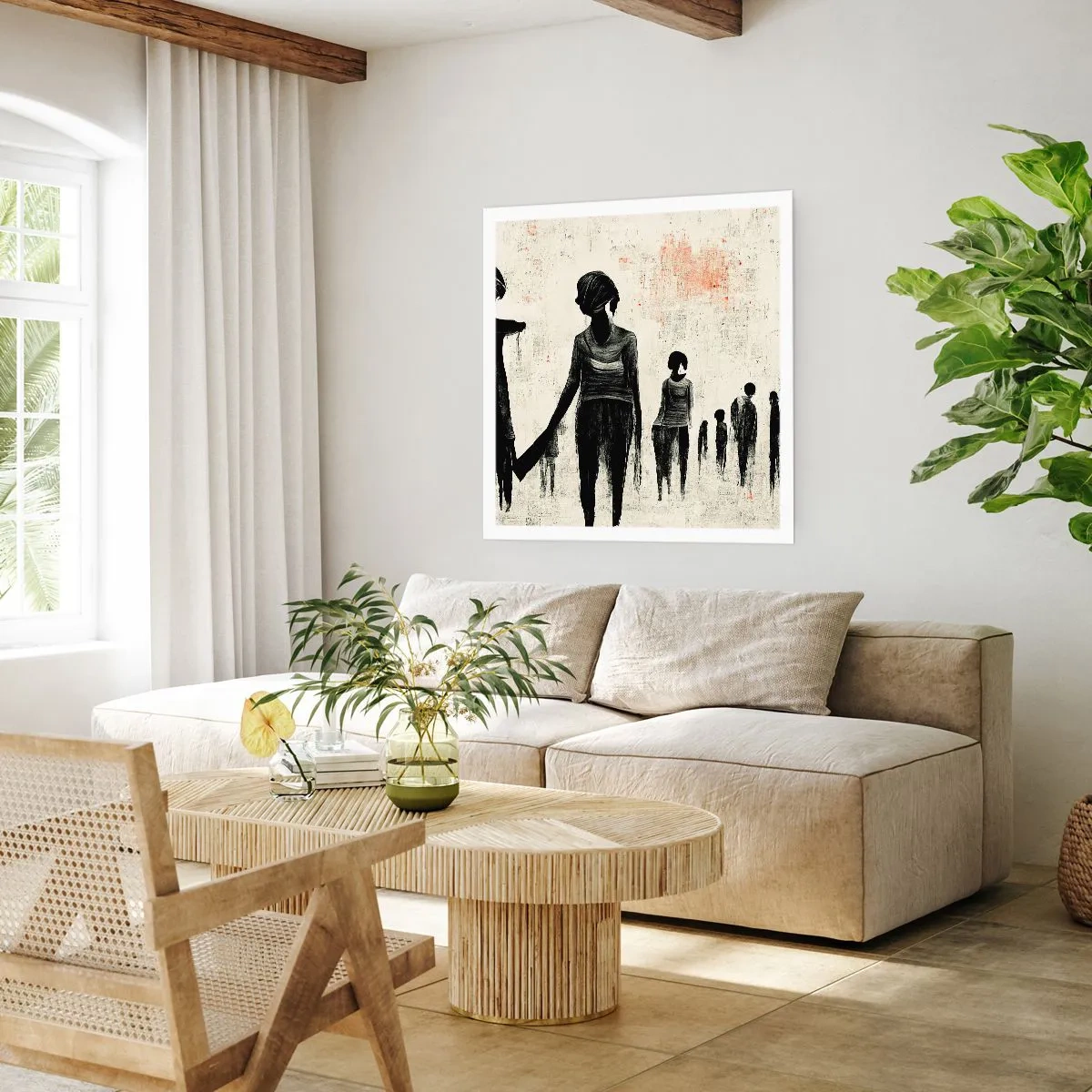 Affiche - Poster - Contre la solitude - 50x50 cm