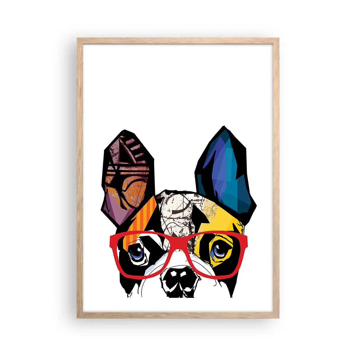 Affiche dans un chêne clair - Poster - Intellectuel - 50x70 cm