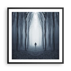 Affiche dans un cadre noir - Poster - Tout est simple et clair - 60x60 cm