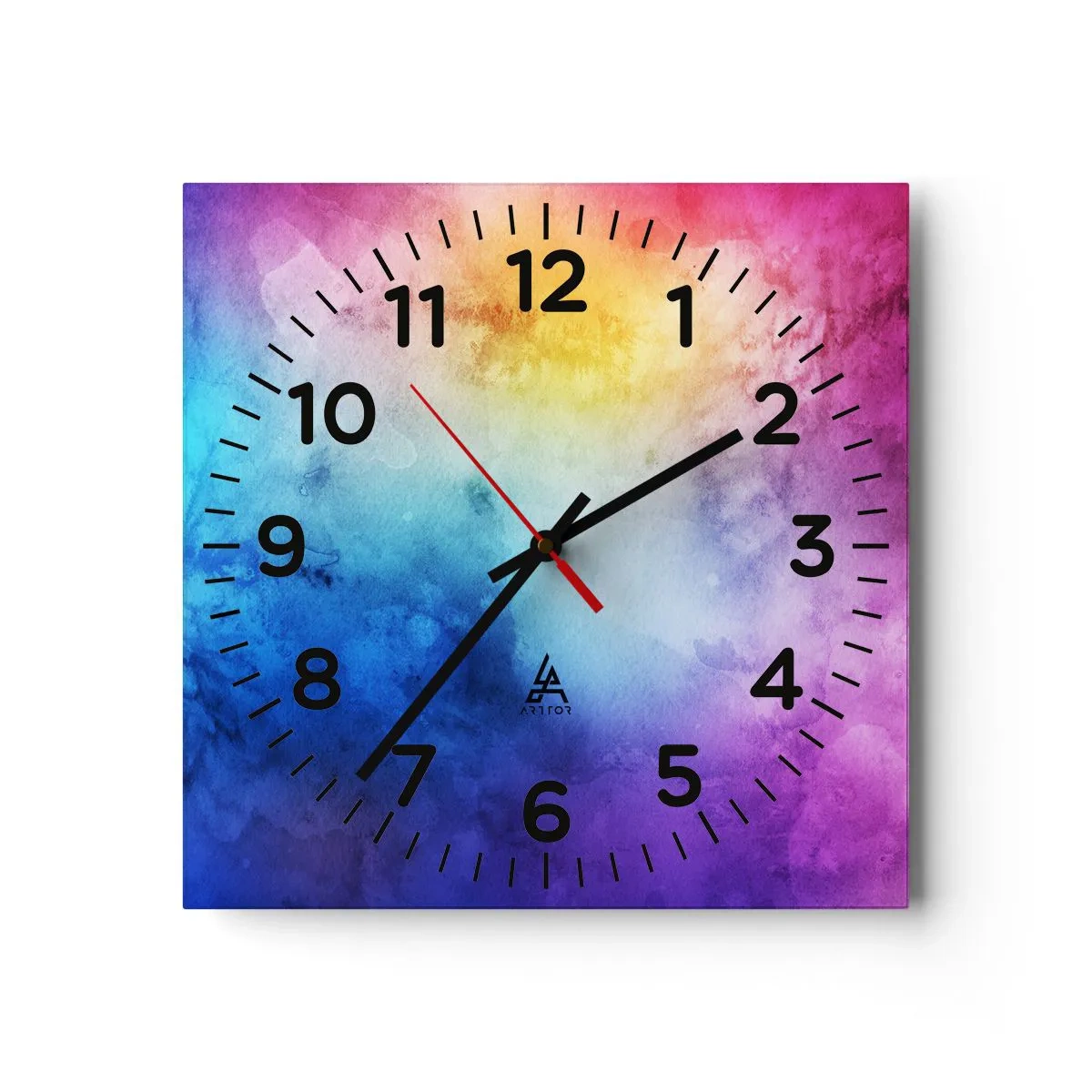 Horloge murale - Pendule murale - Presque au septième ciel - 30x30 cm