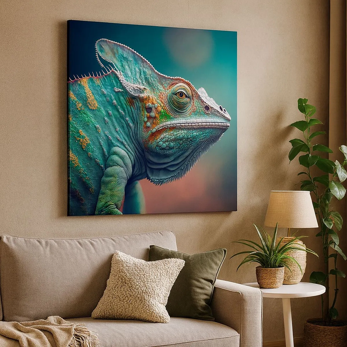 Impression sur toile - Image sur toile - Vous me voyez? Pas bien… - 30x30 cm