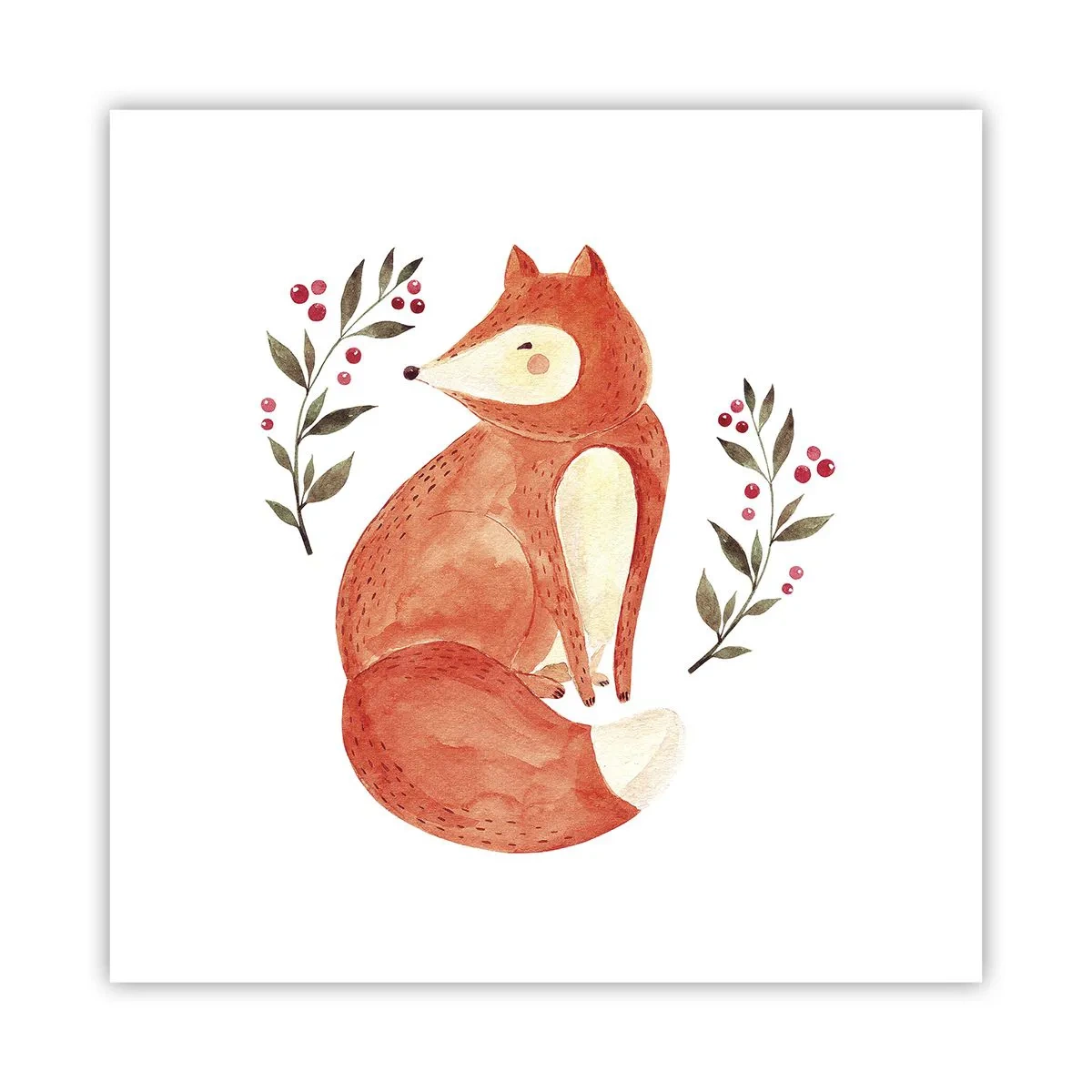 Affiche - Poster - Petit rouquin - 40x40 cm