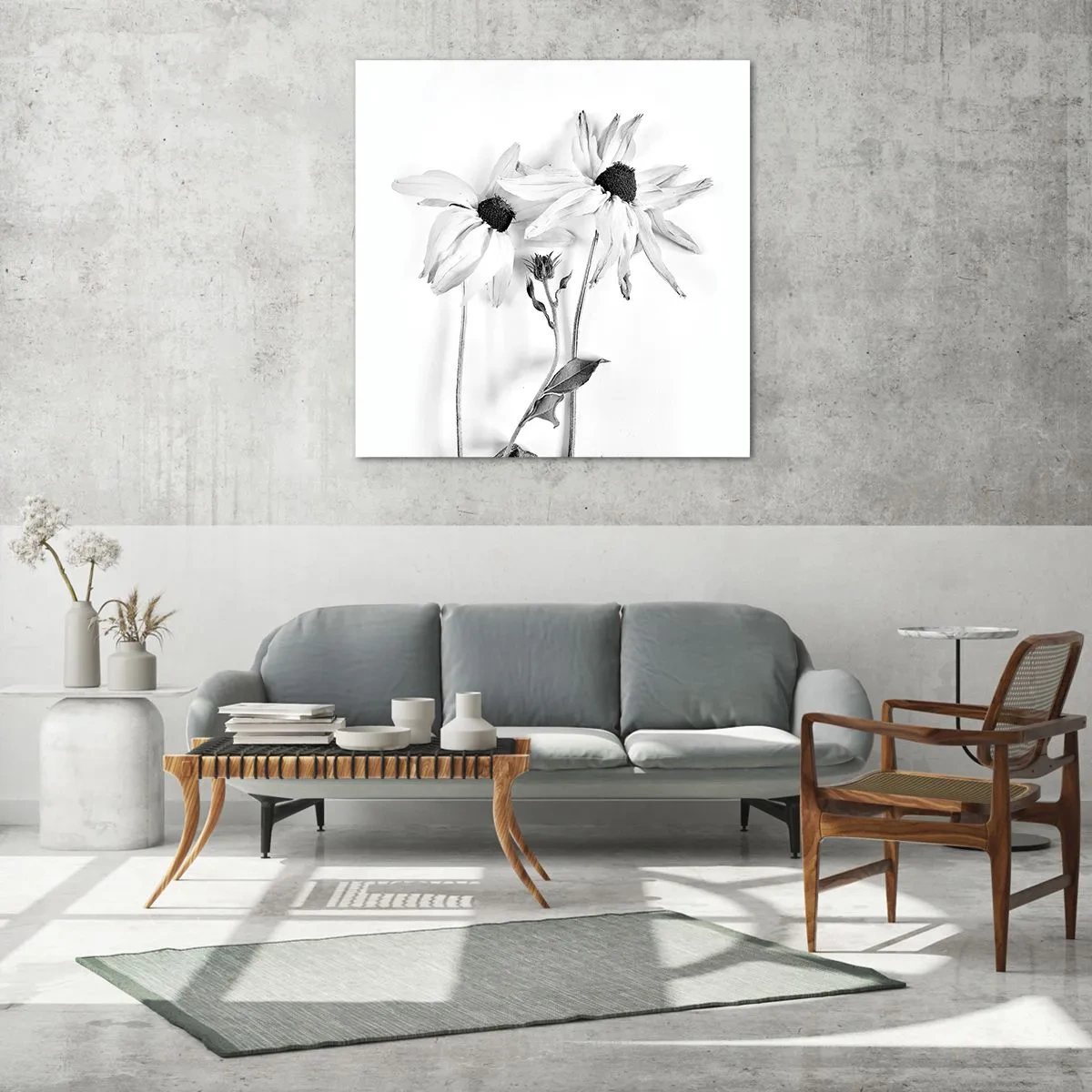 Impression sur verre - Image sur verre - Personne ne souhaite être seul - 60x60 cm