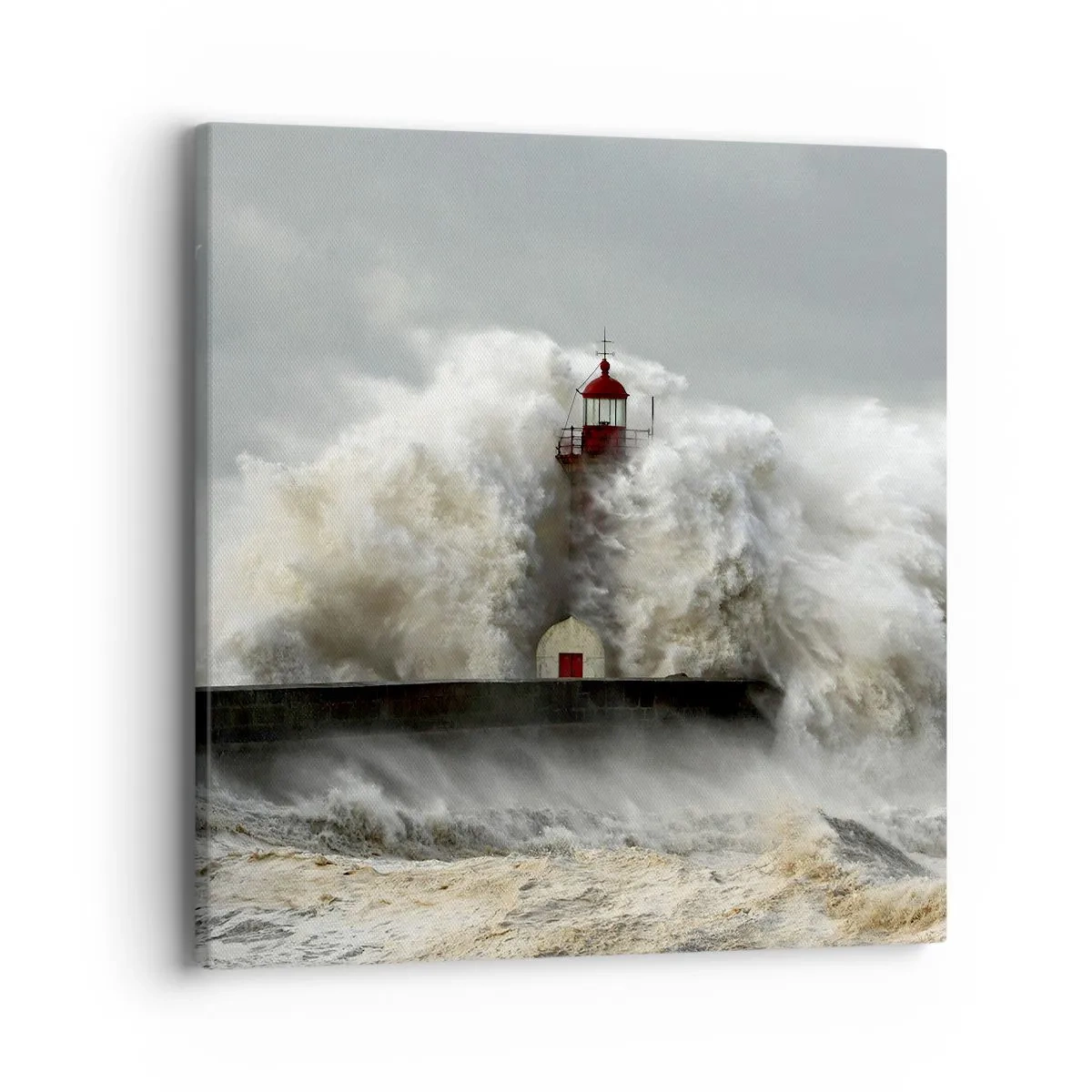 Impression sur toile - Image sur toile - La colère de l'océan - 40x40 cm