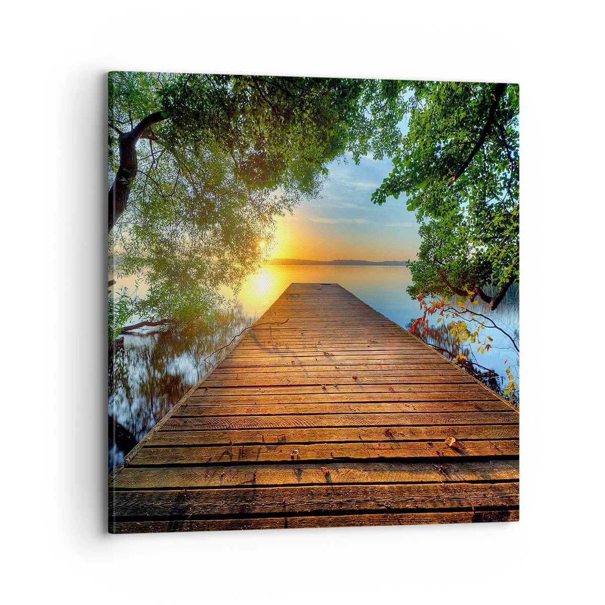 Impression sur toile - Image sur toile - Prenez votre temps, asseyez-vous - 70x70 cm