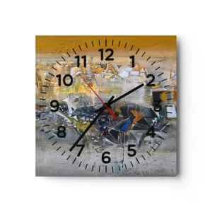 Horloge murale - Pendule murale - Tout se met en place - 30x30 cm
