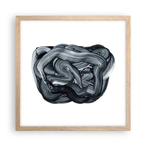 Affiche dans un chêne clair - Poster - Ce n'est pas si simple - 40x40 cm