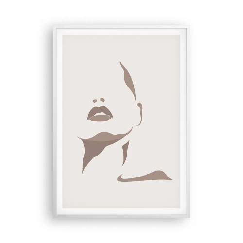 Affiche dans un cadre blanc - Poster - Fait de lumière et d'ombre - 70x100 cm