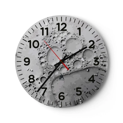 Horloge murale - Pendule murale - Sentier de mousse - 40x40 cm