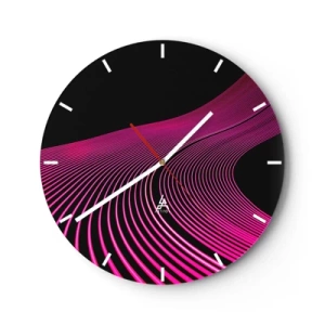 Horloge murale - Pendule murale - Avenue de lumière - 40x40 cm