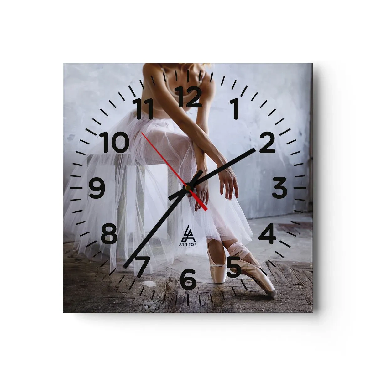 Horloge murale - Pendule murale - Avant que les lumières de la rampe ne clignotent - 40x40 cm