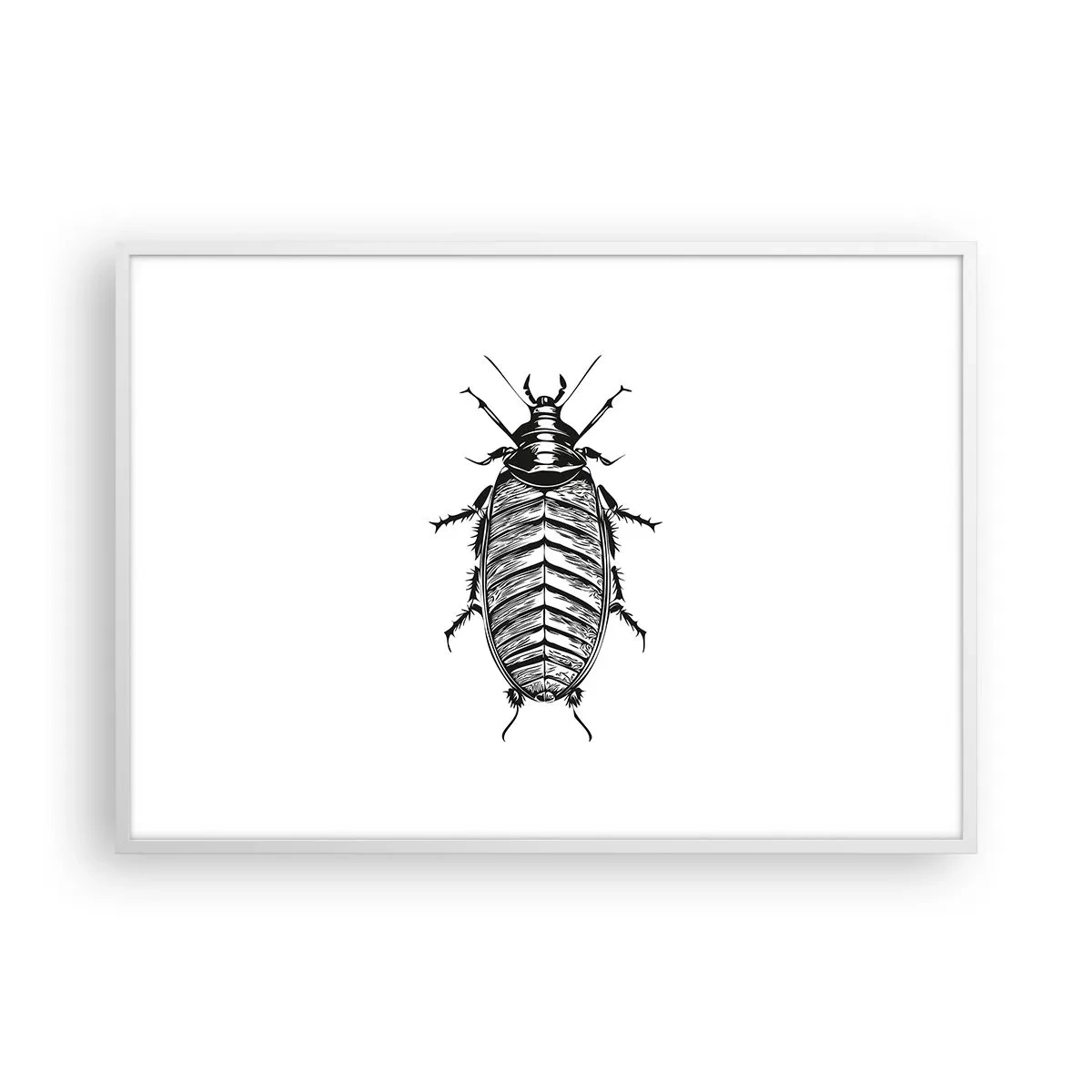 Affiche dans un cadre blanc - Poster - Quel spécimen! - 100x70 cm