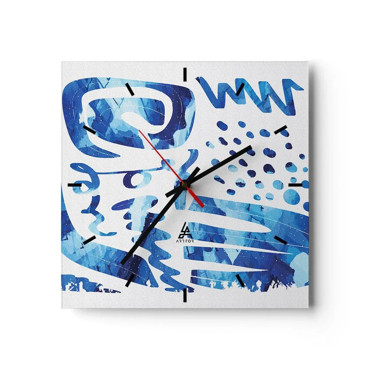 Horloge murale - Pendule murale - Retour aux racines - 40x40 cm