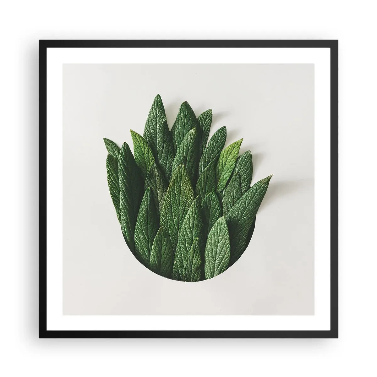 Affiche dans un cadre noir - Poster - Curiosité sans retenue - 60x60 cm