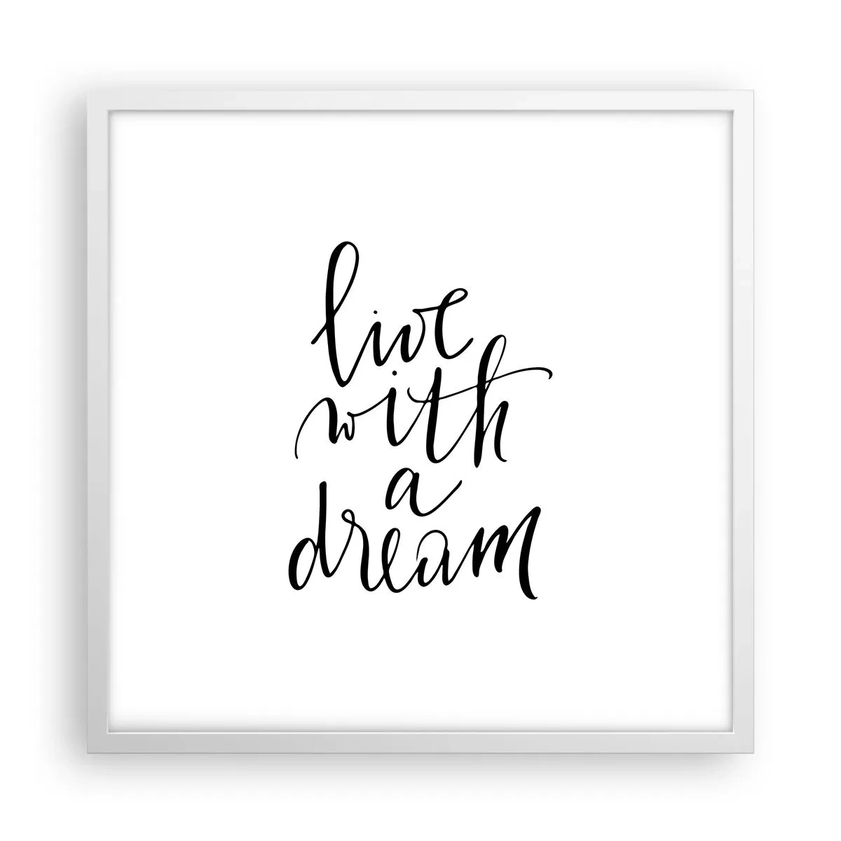 Affiche dans un cadre blanc - Poster - Bien sur - 50x50 cm