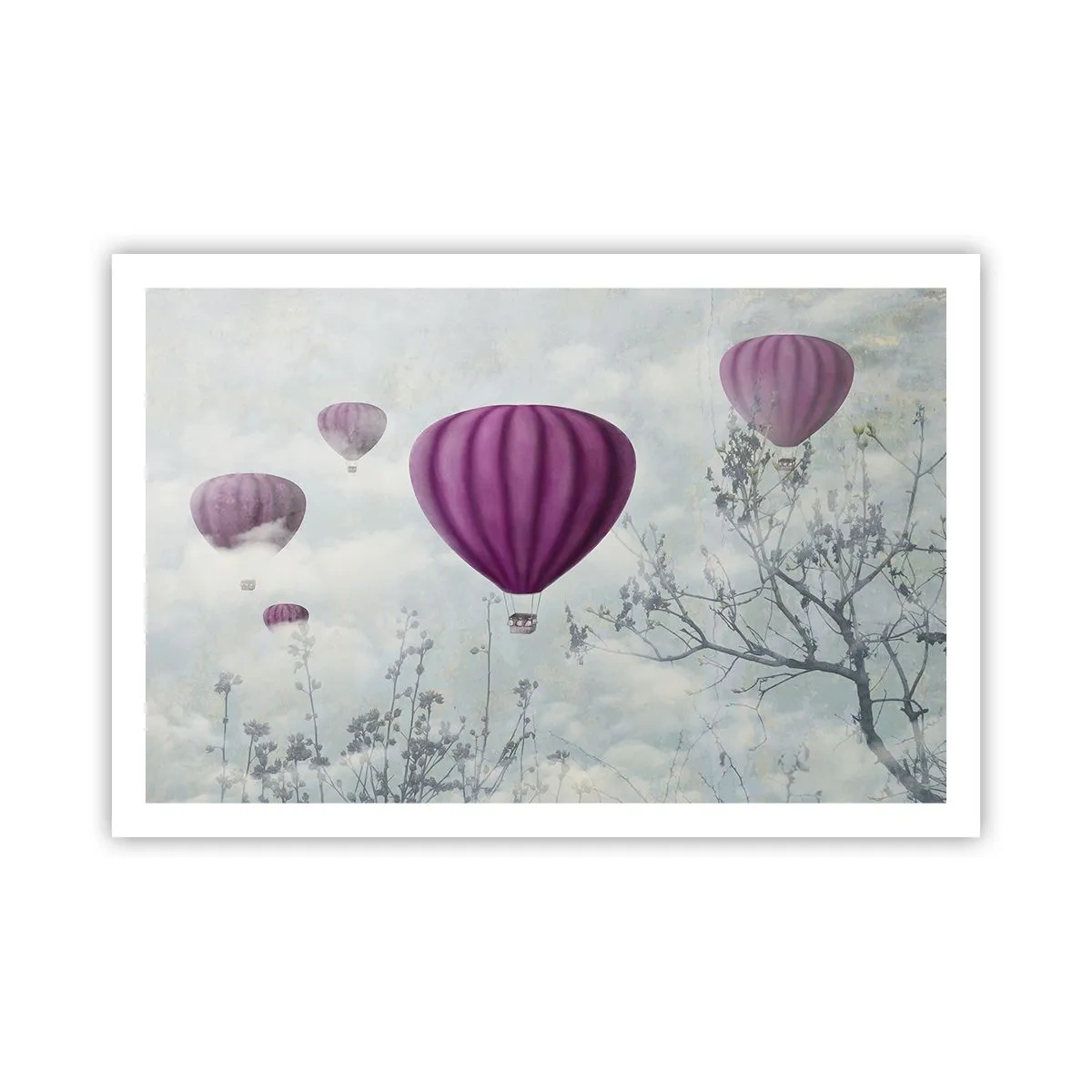 Affiche - Poster - Comme des navires dans le ciel - 91x61 cm