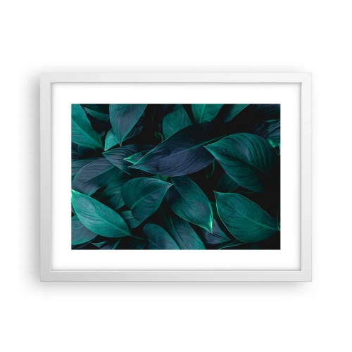 Affiche dans un cadre blanc - Poster - le vert lui-même - 40x30 cm