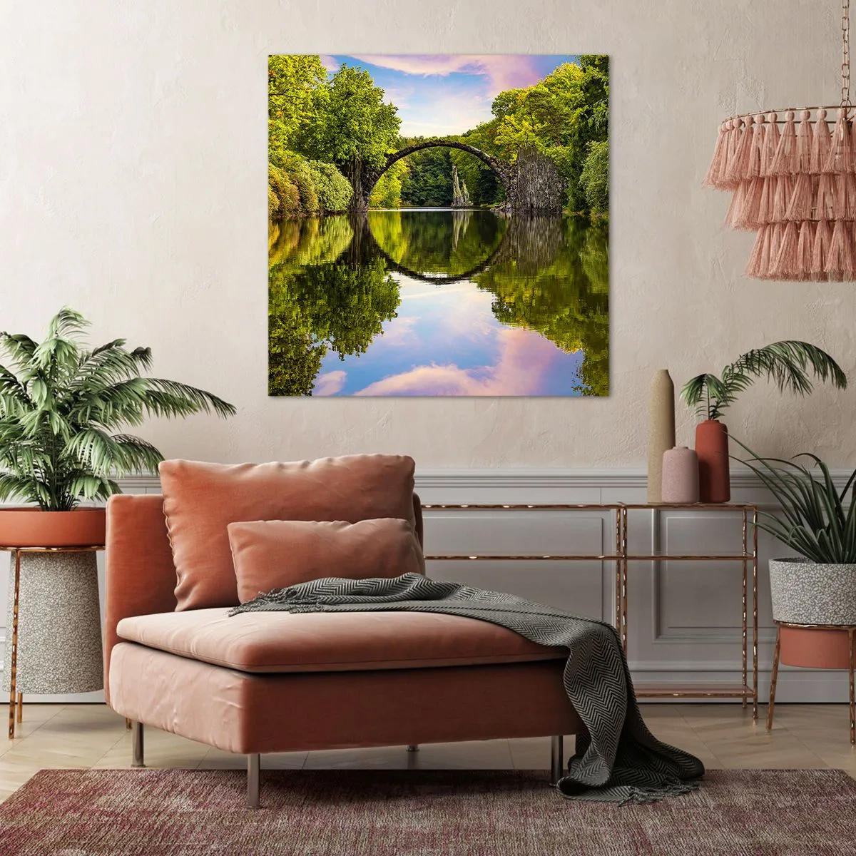 Impression sur toile - Image sur toile - À la jonction de deux mondes - 70x70 cm