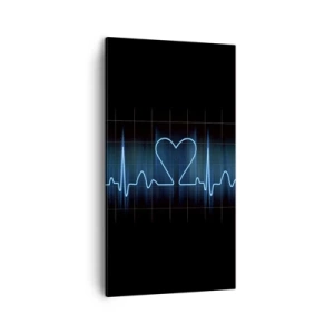 Impression sur toile - Image sur toile - Au rythme du cœur - 45x80 cm