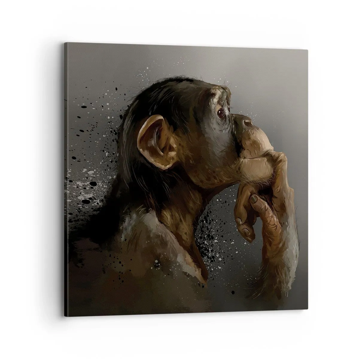Impression sur toile - Image sur toile - Certainement un penseur - 70x70 cm