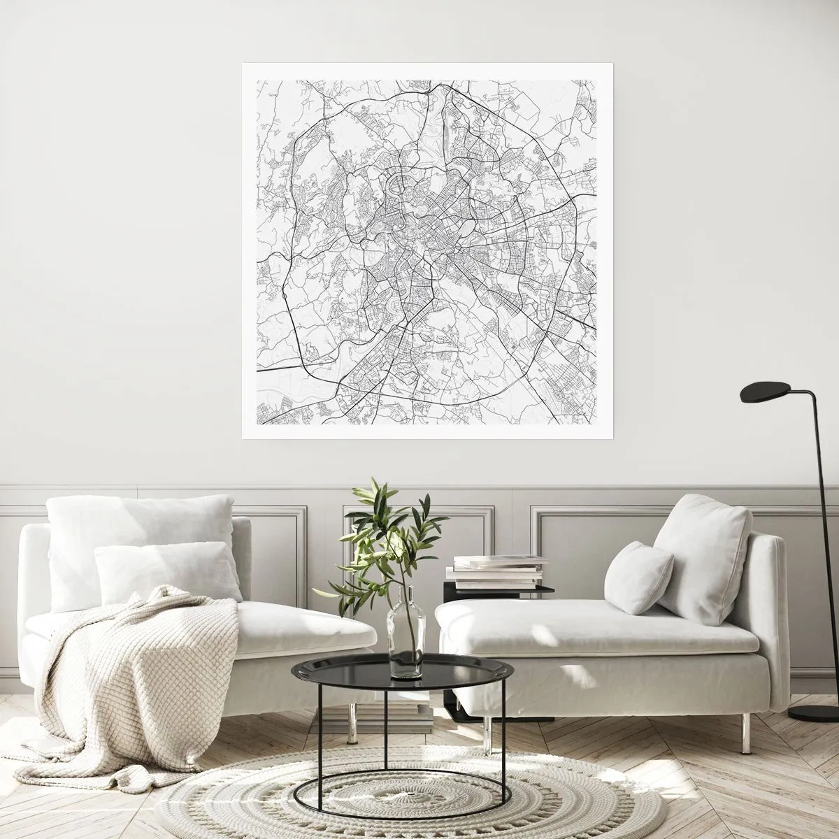 Affiche - Poster - Cercle romain - 40x40 cm