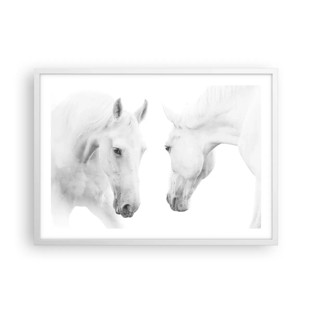 Affiche dans un cadre blanc - Poster - Serait-ce de l’amitié? - 70x50 cm