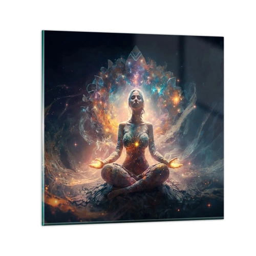 Impression sur verre - Image sur verre - Flux de bonne énergie - 70x70 cm