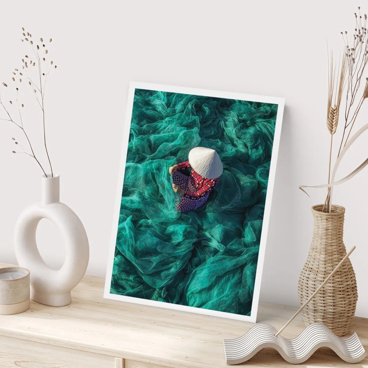 Affiche - Poster - Dans une mer de filet - 40x50 cm