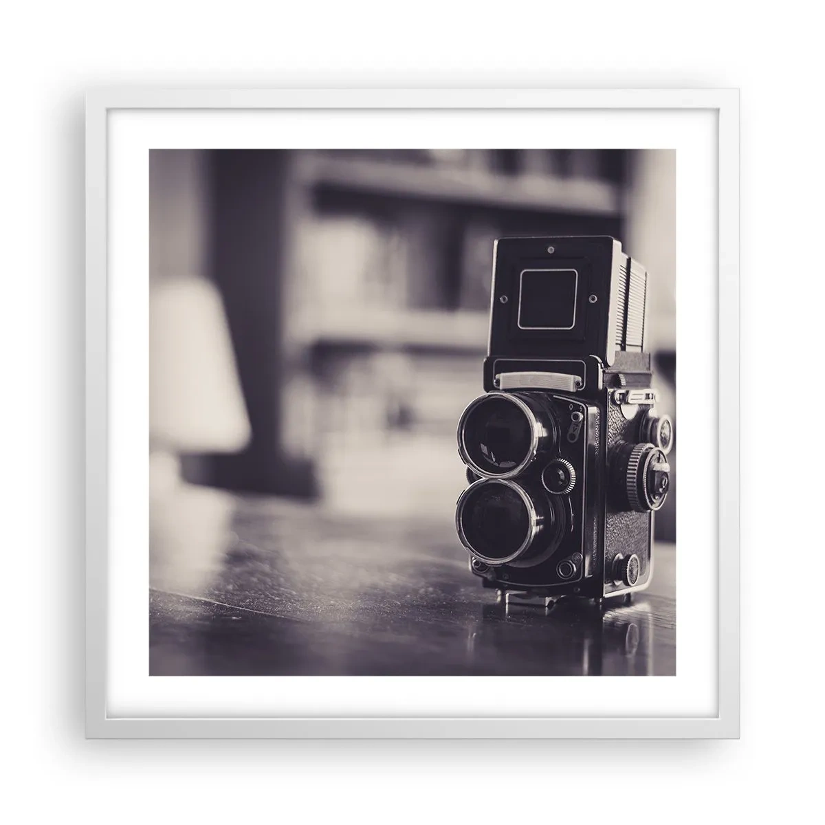 Affiche dans un cadre blanc - Poster - La magie de la photographie ancienne - 50x50 cm