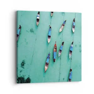 Impression sur toile - Image sur toile - Dans une attente jouyeuse - 40x40 cm