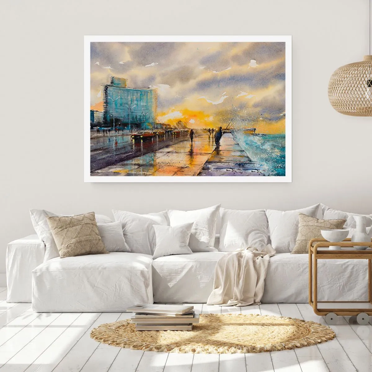 Affiche - Poster - La vie sur le rivage - 40x30 cm