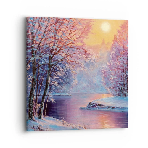 Impression sur toile - Image sur toile - Couleurs d'hiver - 40x40 cm