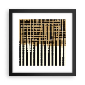 Affiche dans un cadre noir - Poster - Abstraction architecturale - 30x30 cm