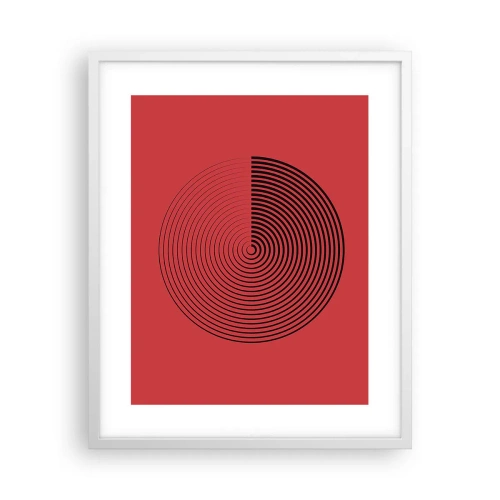 Affiche dans un cadre blanc - Poster - Mouvement circulaire - 40x50 cm