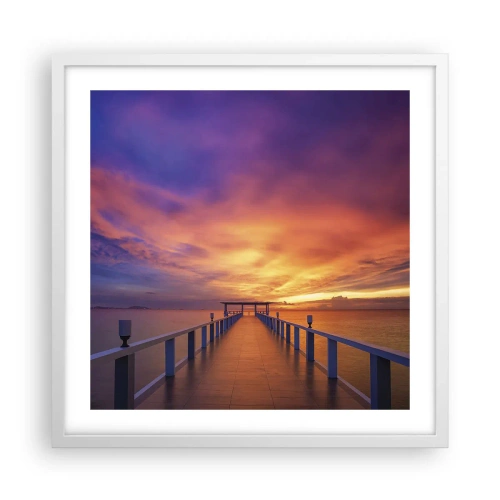 Affiche dans un cadre blanc - Poster - Sans fin - 50x50 cm