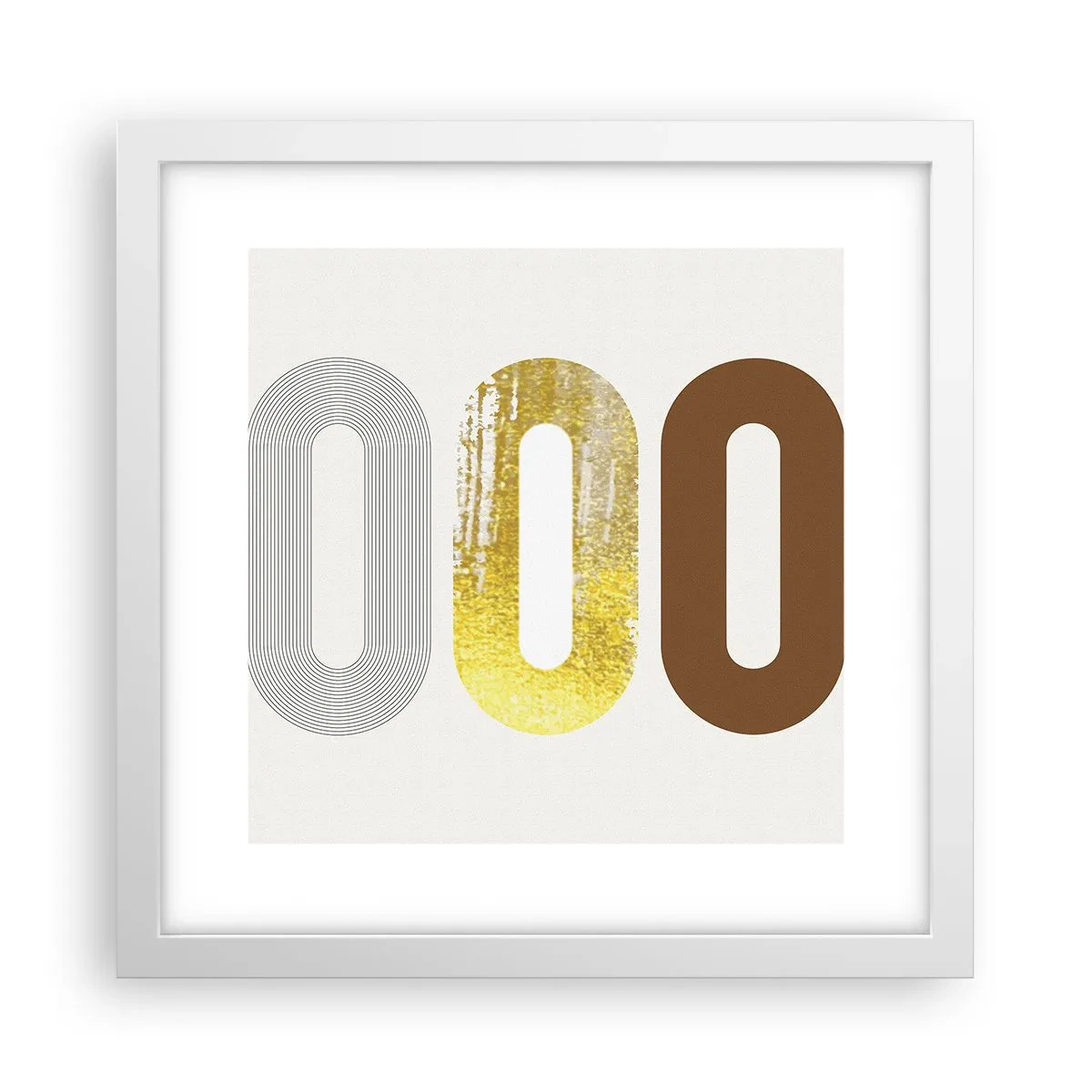 Affiche dans un cadre blanc - Poster - Ooo! - 30x30 cm