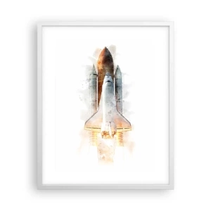 Affiche dans un cadre blanc - Poster - Des explorateurs pour commencer - 40x50 cm