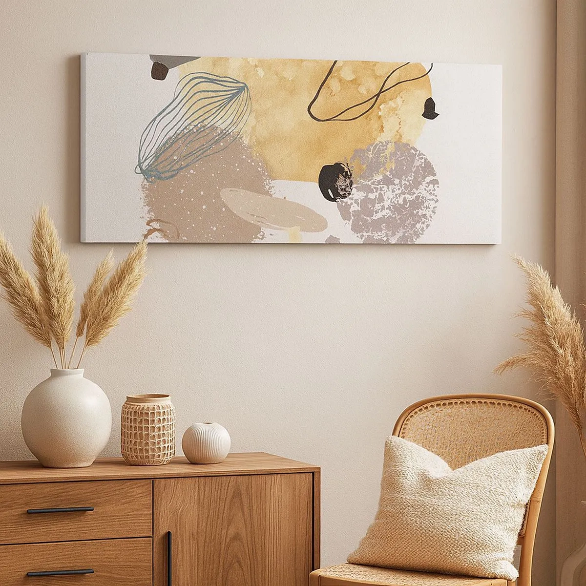 Impression sur toile - Image sur toile - Plumcologie appliquée - 100x40 cm