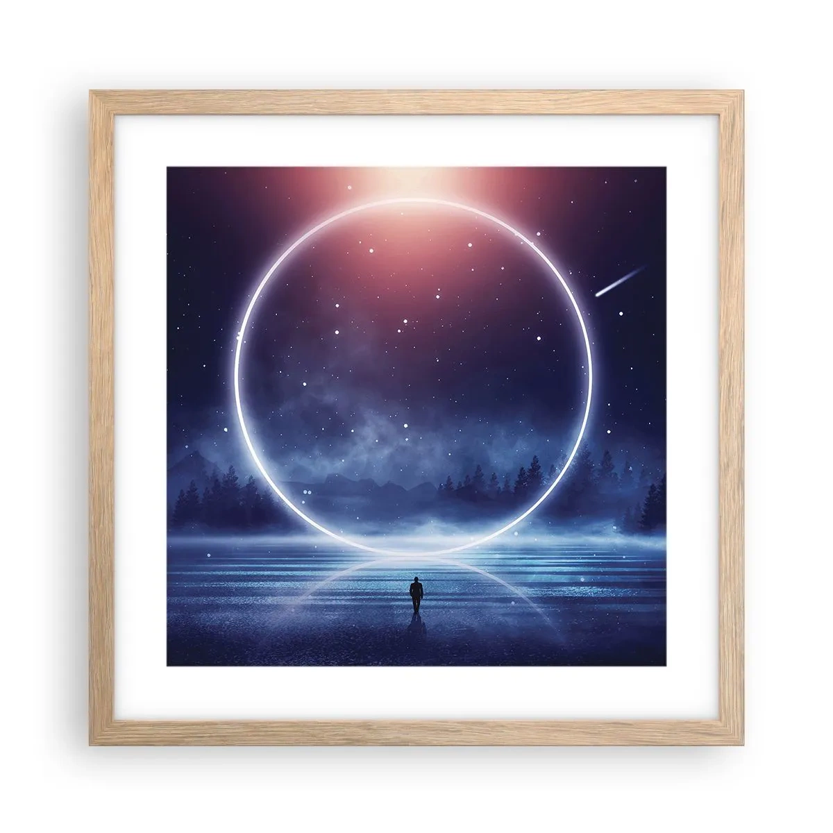 Affiche dans un chêne clair - Poster - Ils sont déjà là... - 40x40 cm
